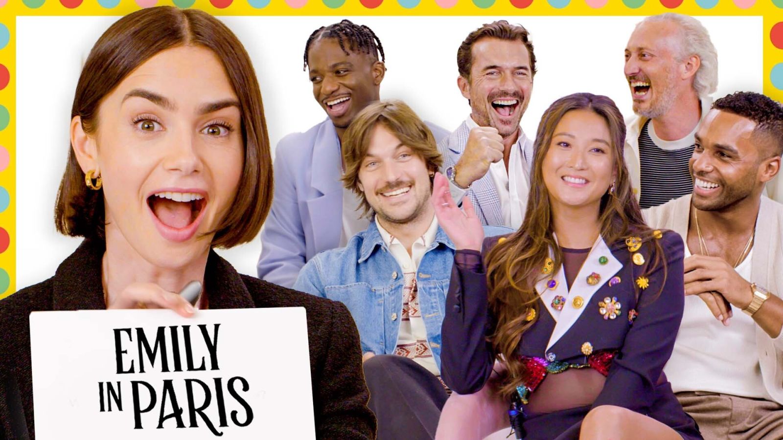 'Emily in Paris' Cast Test How Well They Know Each Other