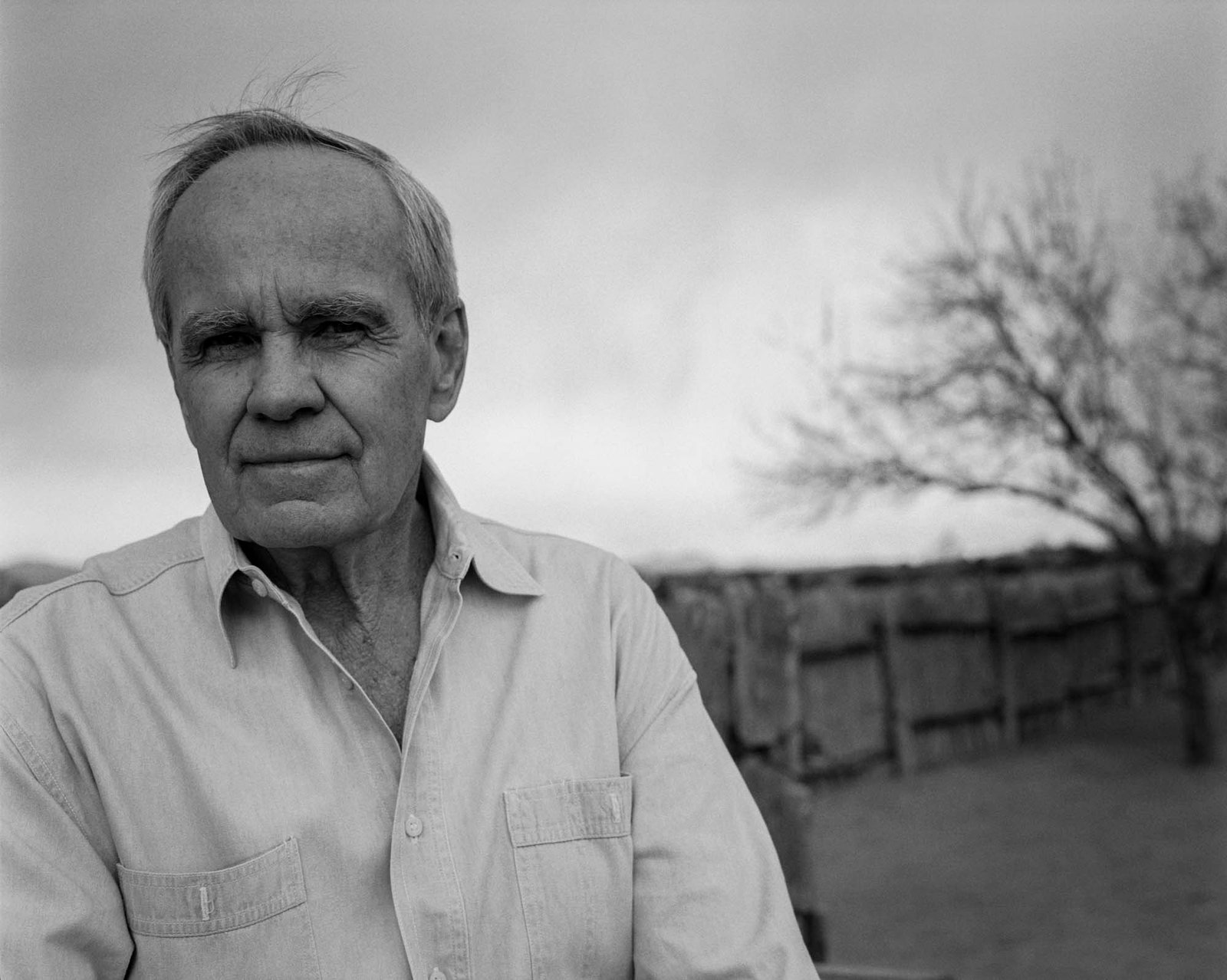 Image may contain Cormac McCarthy Face Head Person Photography Portrait Adult Clothing and Shirt