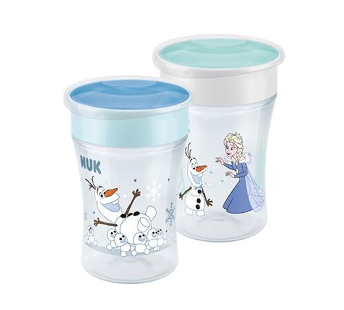 NUK Disney Frozen Magic Cup mit Trinkrand und Deckel 230ml