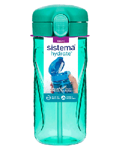 Sistema Hydrate Quick Flip Wasserflasche 520ml mit Trinkhalm